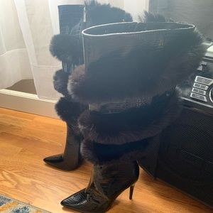 Black High Heel Boots